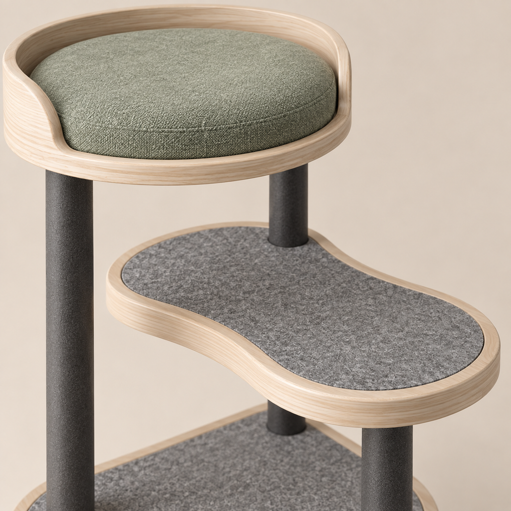 Atria Modular Cat Tower detail view