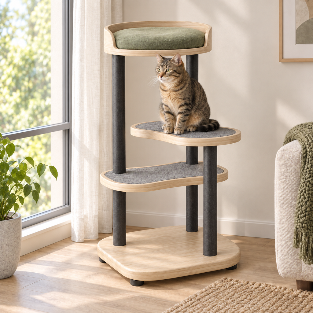 Atria Modular Cat Tower lifestyle view